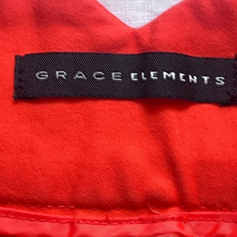 Grace Elements Orange Cropped Pants Sleek Design 314
